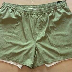 DSG Two-Tone Olive and Cream Shorts